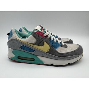 Nike Air Max 90 Men's Size 8 Air Sprung Iron Grey Sneakers Lace-up Shoes